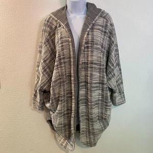 Chris & Carol hooded open cardigan